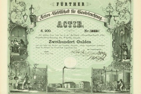 AG für Gasbeleuchtung zu Fürth 1858