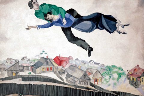 Marc Chagall: Über der Stadt (1918)