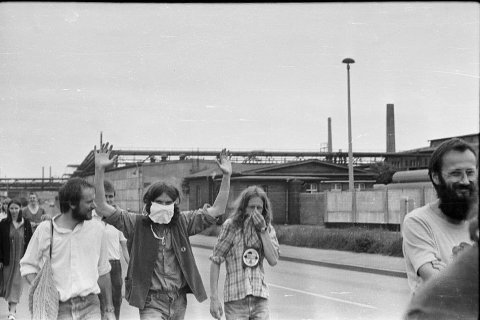 Protestmarsch von Bitterfeld nach Wolfen 1984