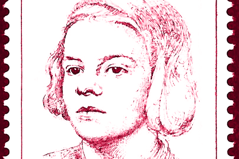 Grafik von Sophie Scholl