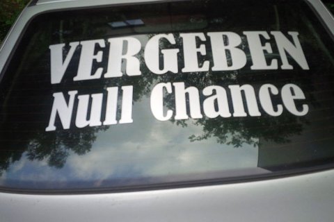 Vergebung null Chance