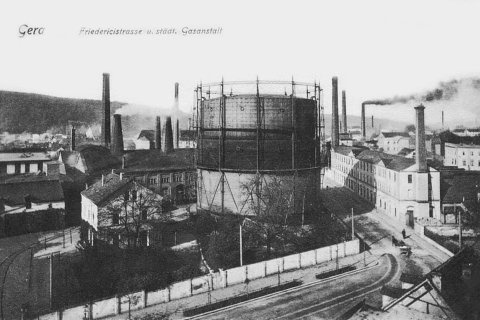 Gasanstalt Friedericistraße um 1900