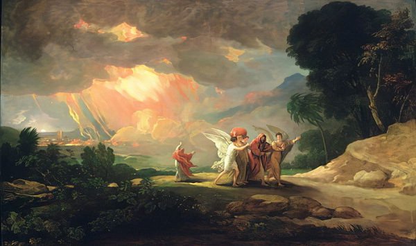 Benjamin West (1810): Lot flieht aus Sodom