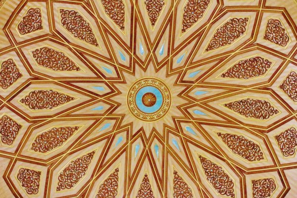 Innenkuppel der Prophetenmoschee in Medina