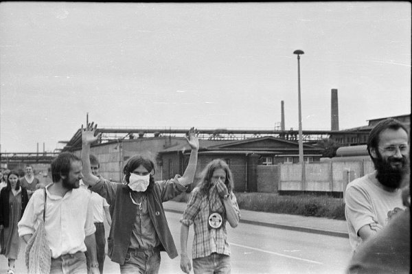 Protestmarsch von Bitterfeld nach Wolfen 1984