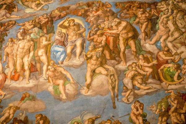 Michelangelo: Jüngstes Gericht in der Sixtinischen Kapelle